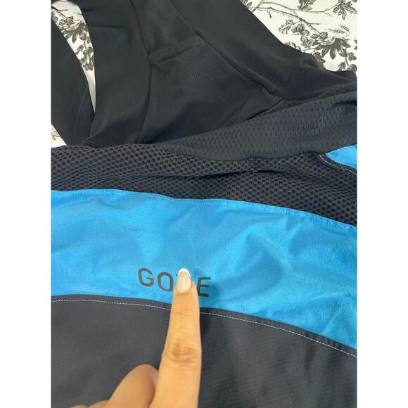 Gore Bike Wear Bib Shorts Padded Seat Cycling Men's XL Black and Blue Gorpcore - Picture 13 of 14